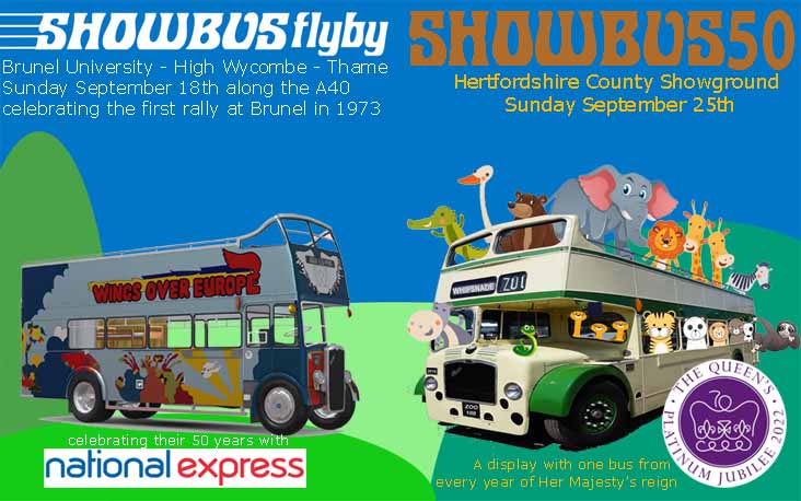 SHOWBUS50 and SHOWBUSflyby